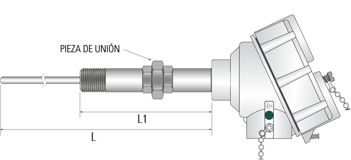 Termopares Amortiguados IECEx con varias opciones de montaje