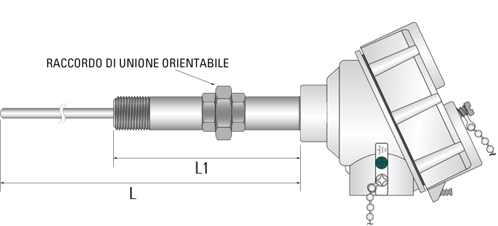Termoresistenze Pt100 IECEx molleggiate